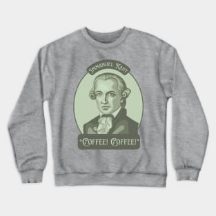 Emmanuel Kant Portrait and Quote Crewneck Sweatshirt